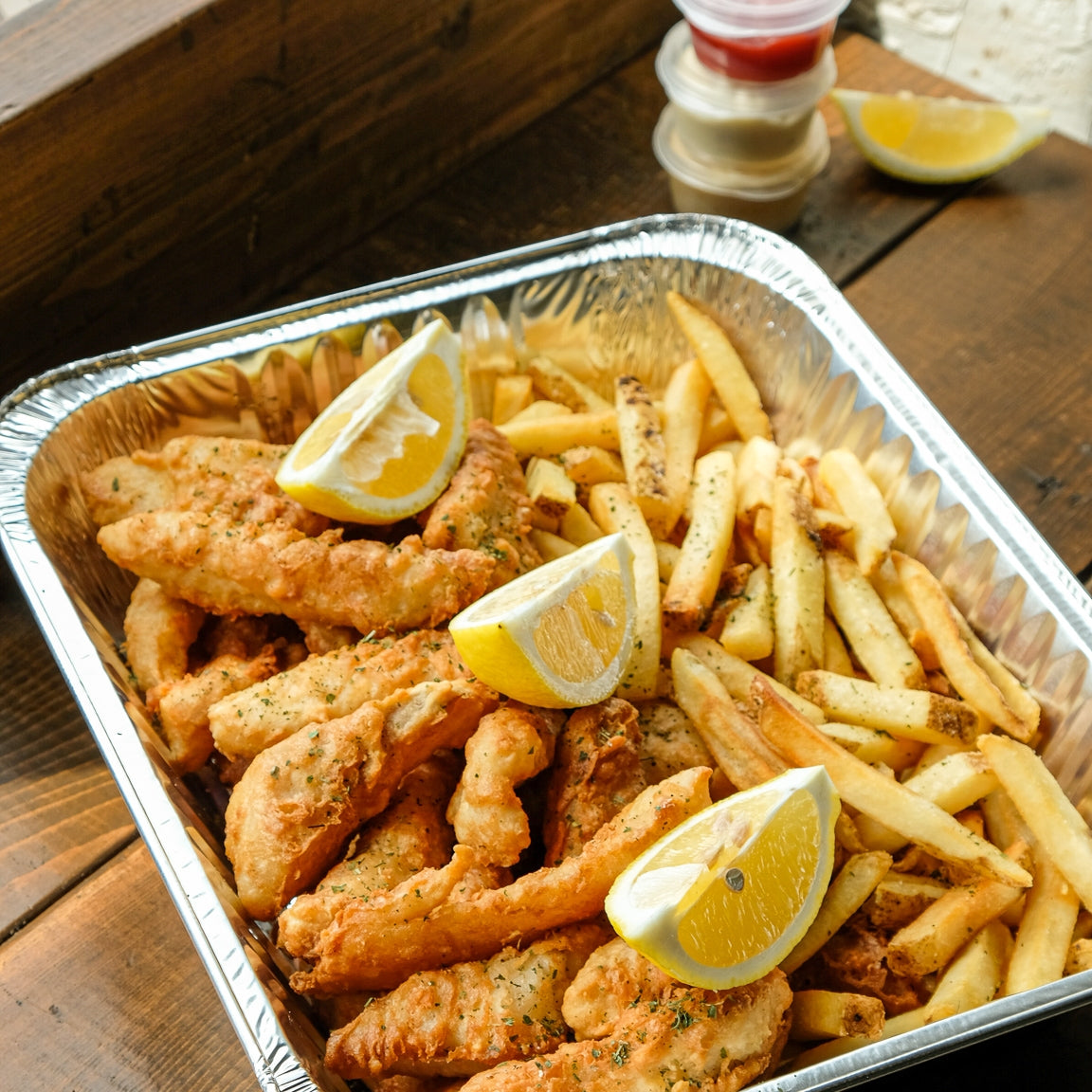 Fish and Chips Party Box